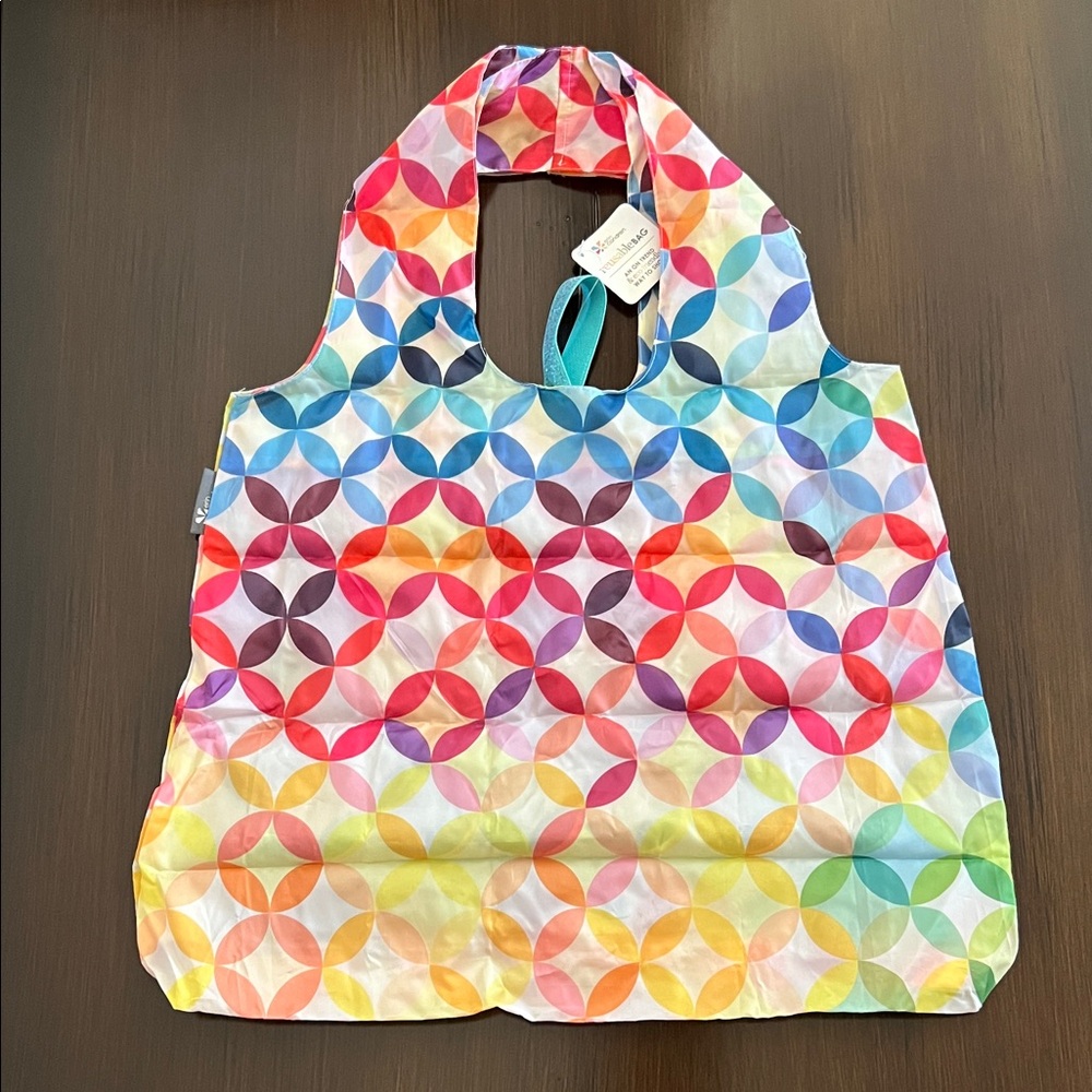 NWT Erin Condren Multicolor Foldable Reusable Tote Bag OS